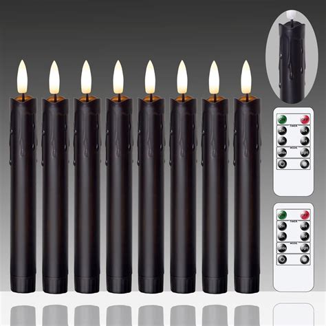 Black Led Flameless Candles