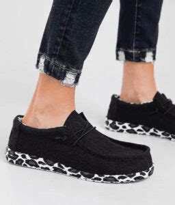 Black Leopard Bottom Hey Dudes