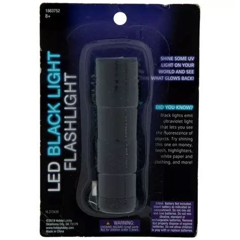 Black Light Flashlight Hobby Lobby