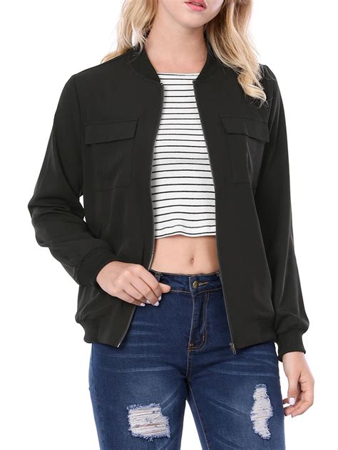 black lightweight jacket ladies