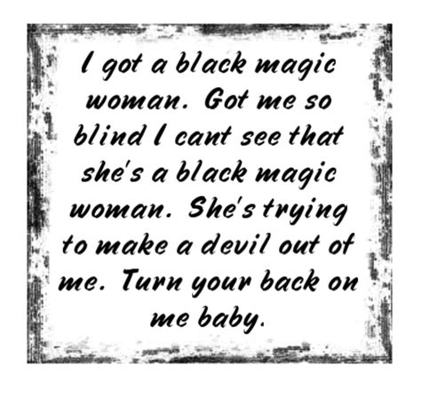 black magic woman santana lyrics