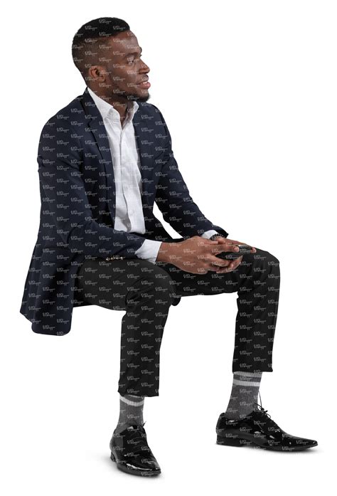 black man with chair