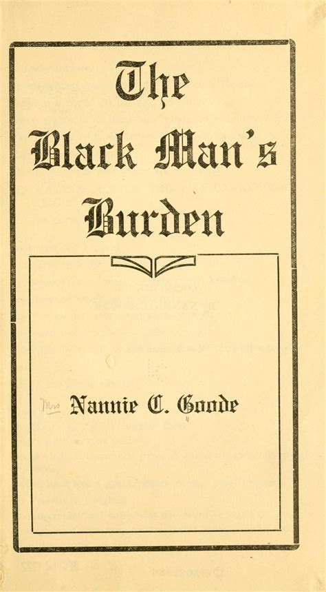 black mans burden