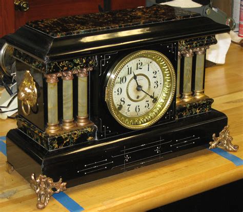 black mantel clocks