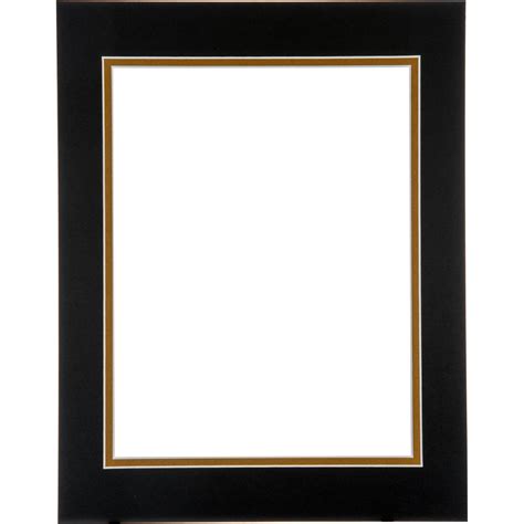 black matting gold frame
