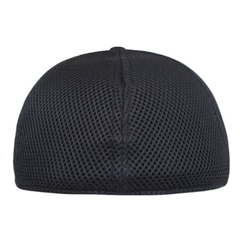 Black Mesh Fitted Hat