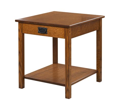 Black Mission End Table