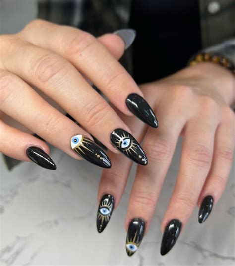 Black Nails Evil Eye