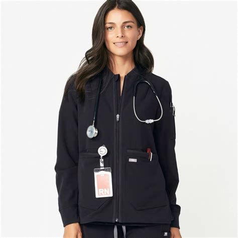 black nursing jacket