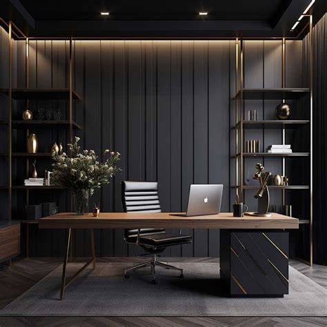 black office
