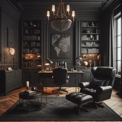 Black Office Decor Ideas