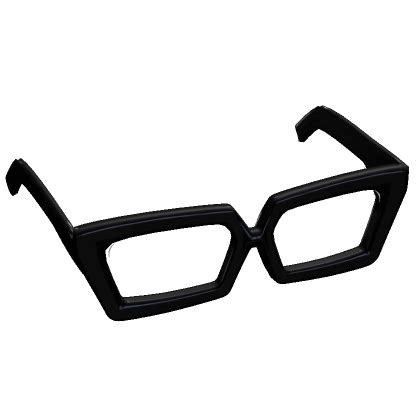 black oversized cat eye glasses code roblox