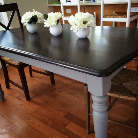 Black Painted Kitchen Tables