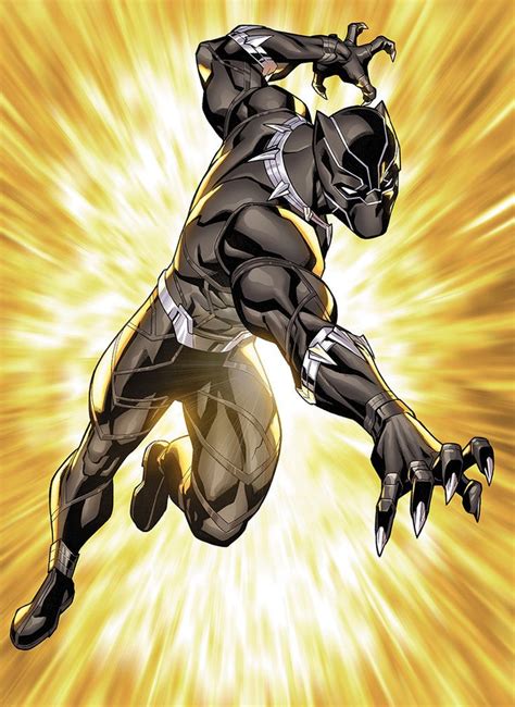 black panther marvel comic art