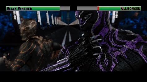 Black Panther Vs Killmonger...with Healthbars