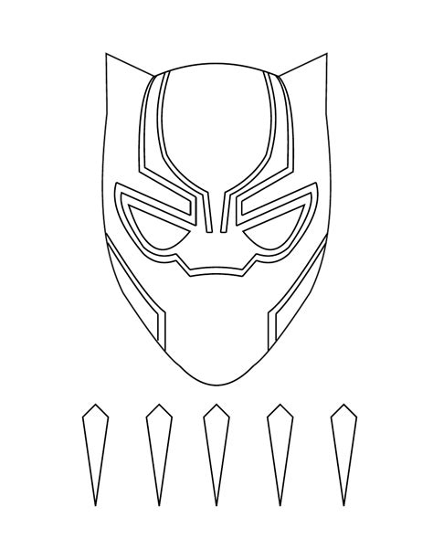 Black Panthers Mask Printable