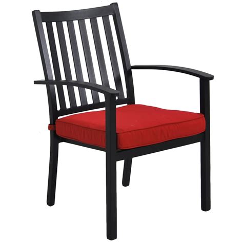 Black Patio Chairs With Red Cushions