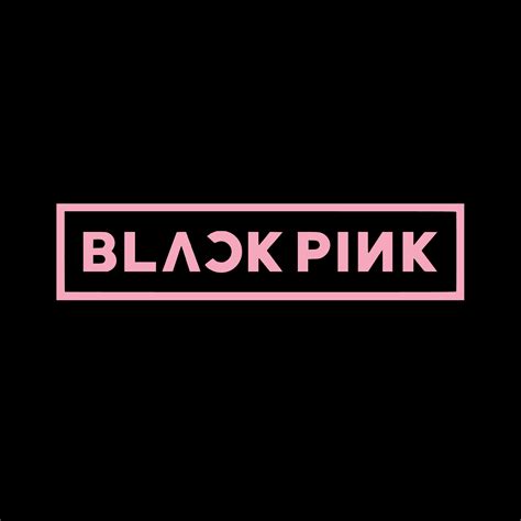 black pink logo png