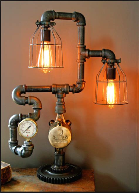 Black Pipe Lamp Ideas