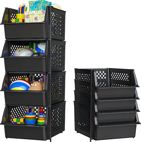 Black Plastic Bins Amazon