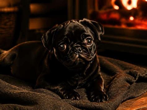 Black Pug Dog