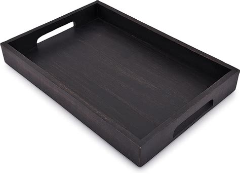 Black Rectangle Serving Tray