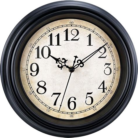 Black Retro Wall Clock