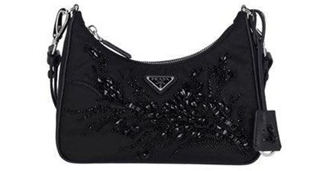Black Rhinestone Prada Bag