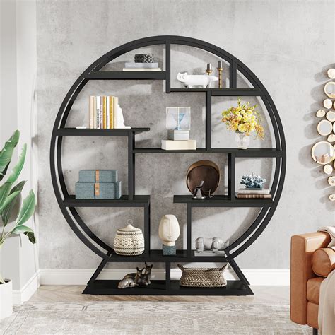 Black Round Shelves