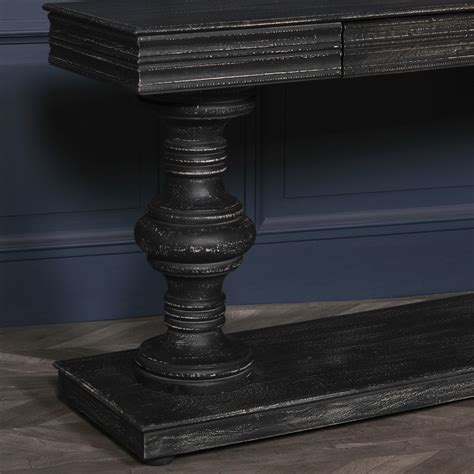 Black Rustic Console Table