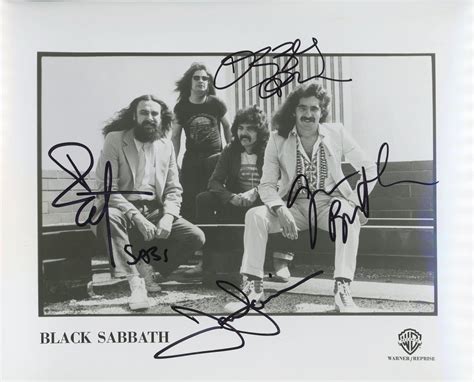 black sabbath autographed memorabilia