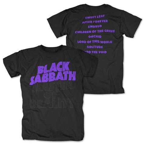 black sabbath master of reality t shirt