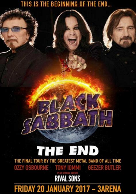 black sabbath the end concert poster