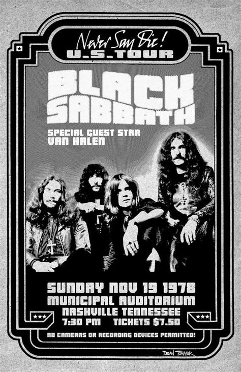 black sabbath tour dates history