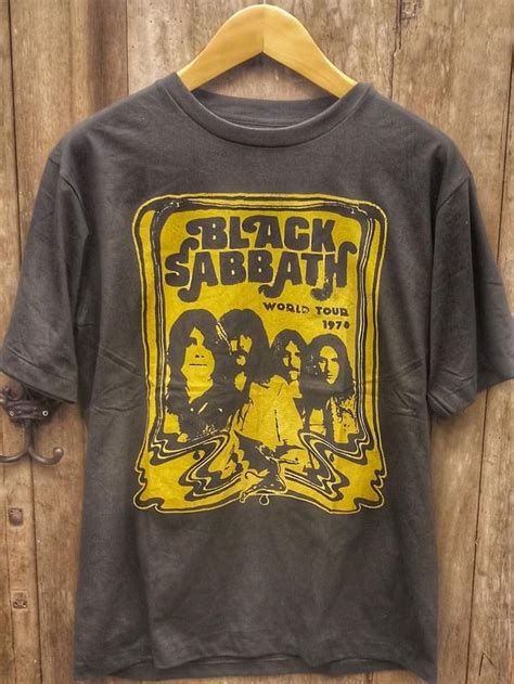 black sabbath vintage tour t shirts