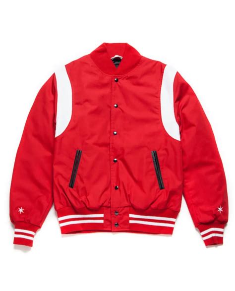 Black Scale Jacket Red