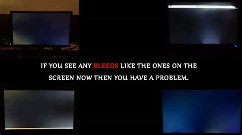 black screen bleed test