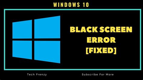 black screen fix