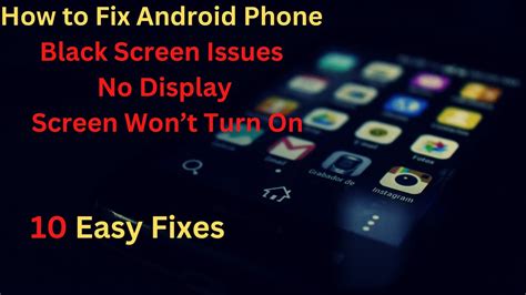Black Screen On Android Phone Fix