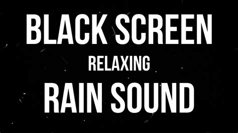 black screen rain music