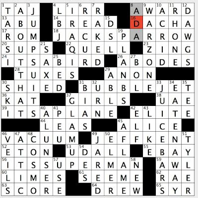black sea getaway crossword