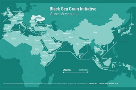 black sea grain initiative map