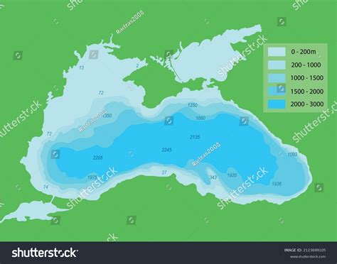 black sea map depth