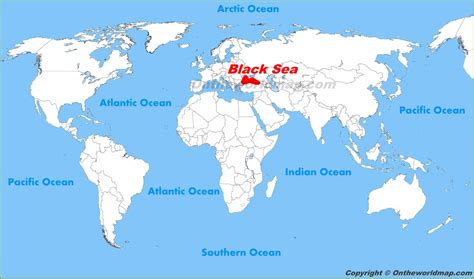 black sea on world map