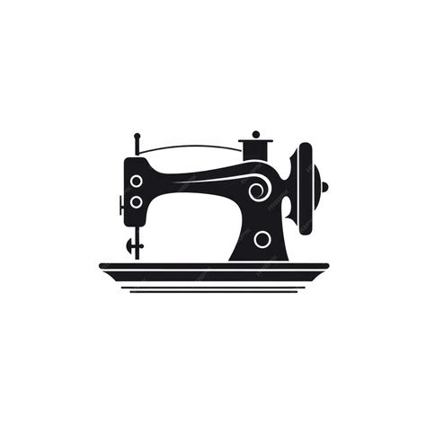Black Sewing Machine Logo
