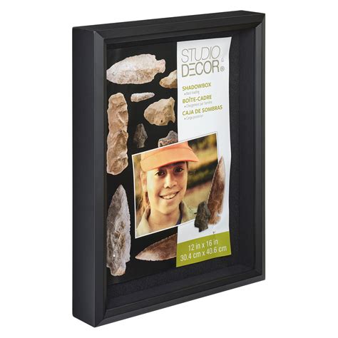 Black Shadow Box Studio Decor