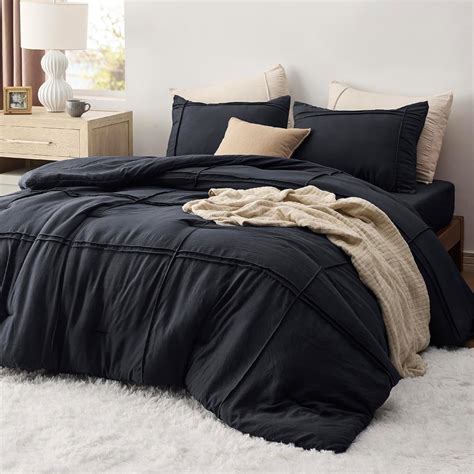 Black Sheet And Comforter Set