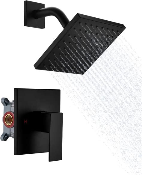 Black Shower Hardware Set
