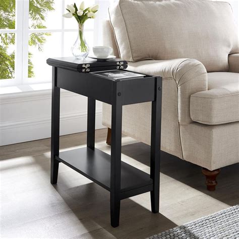 Black Side End Table