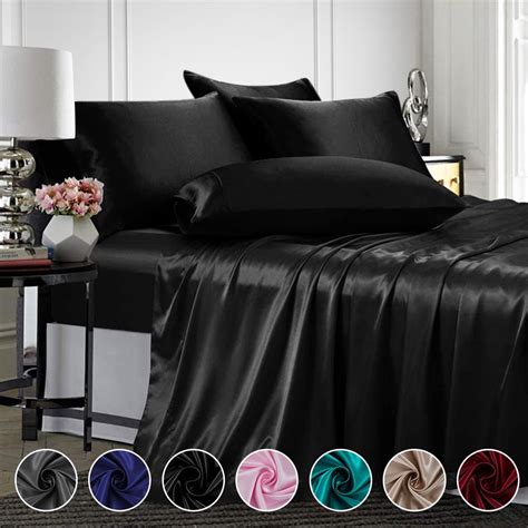 Black Silk Sheets King Size
